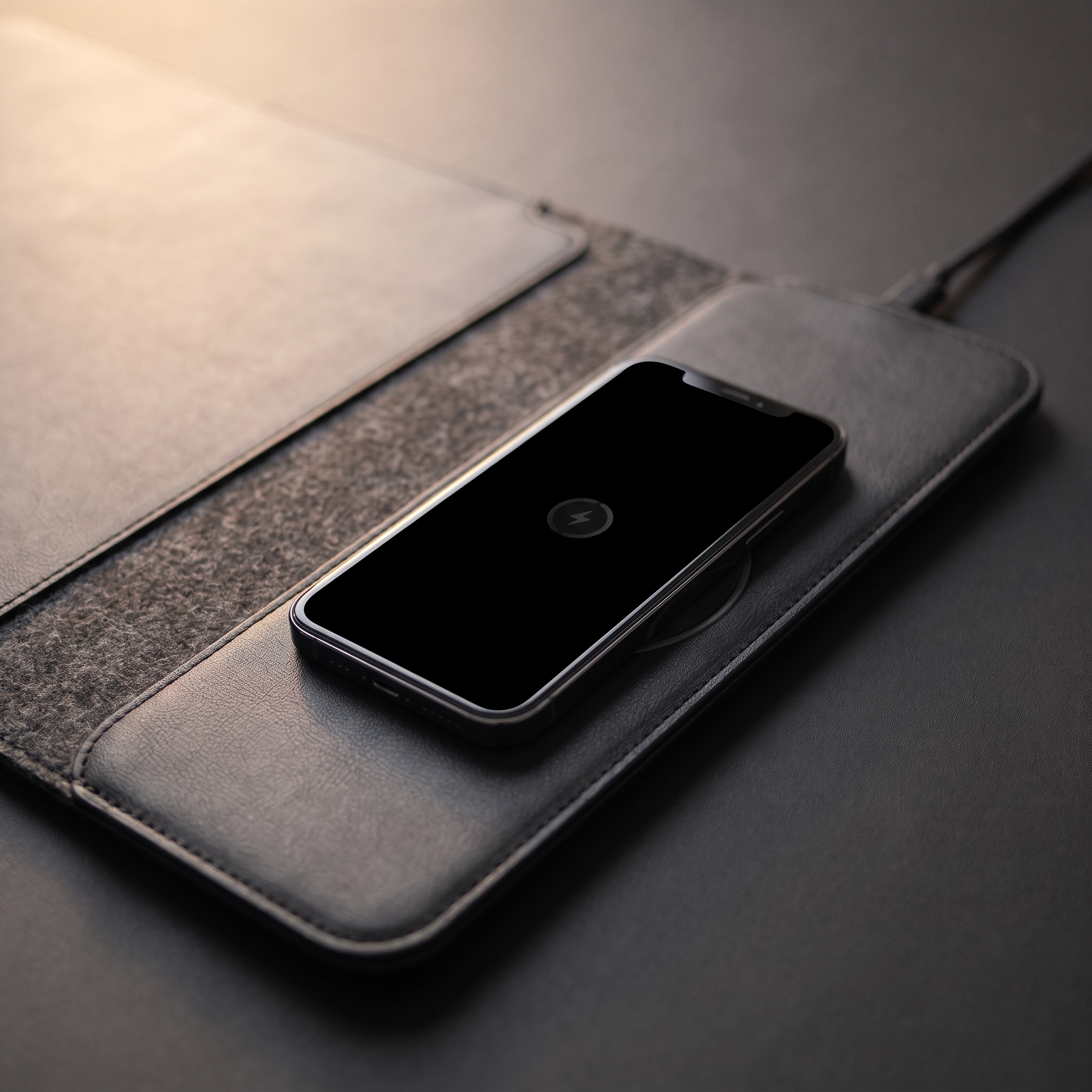 DeskDockPro | Laptop Sleeve mit wireless Charging und professionellem Design