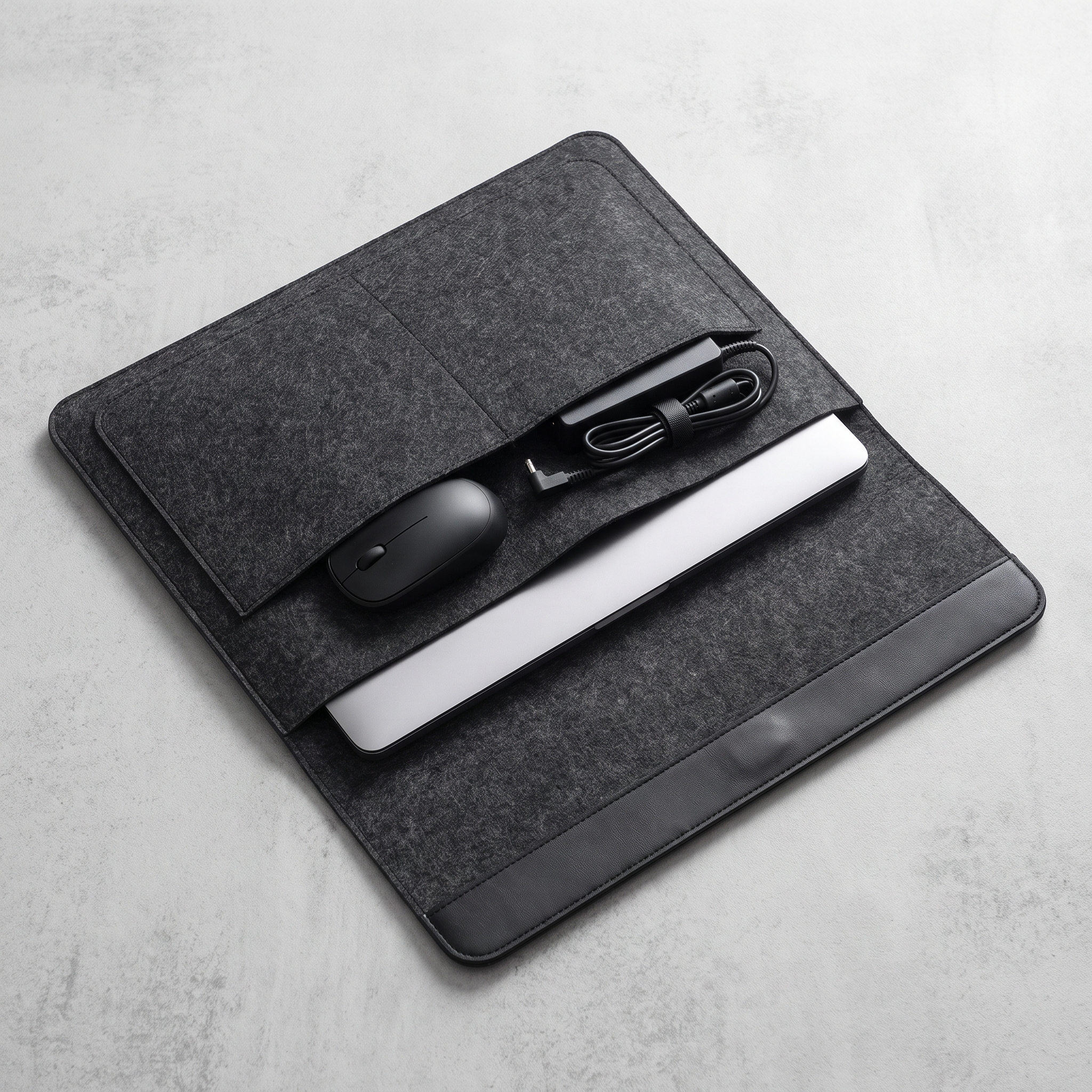 DeskDockPro | Laptop Sleeve mit wireless Charging und professionellem Design