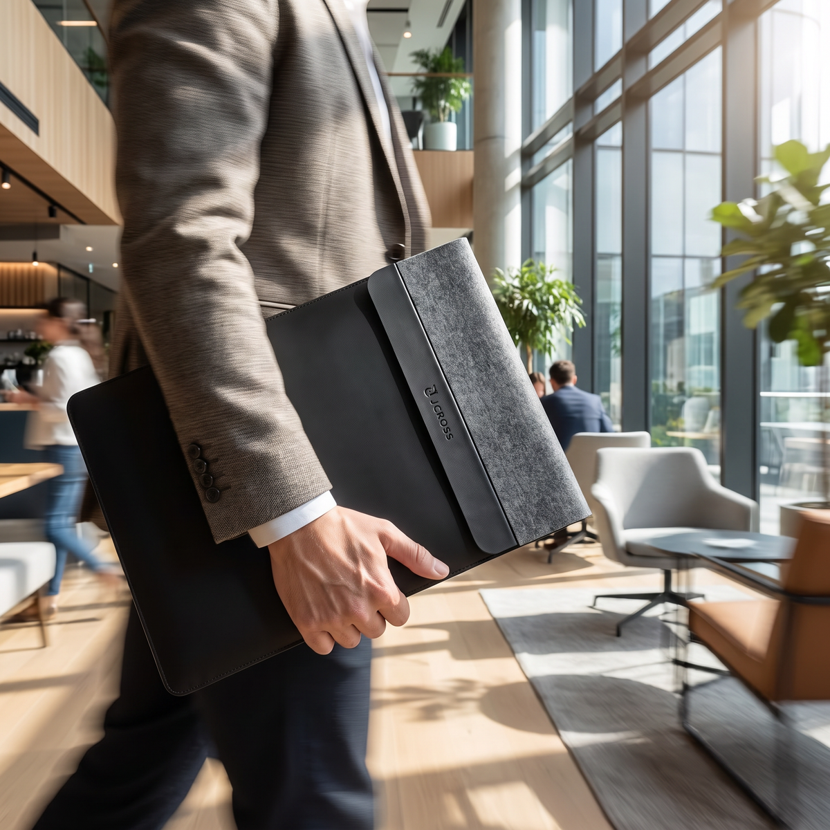 DeskDockPro | Laptop Sleeve mit wireless Charging und professionellem Design